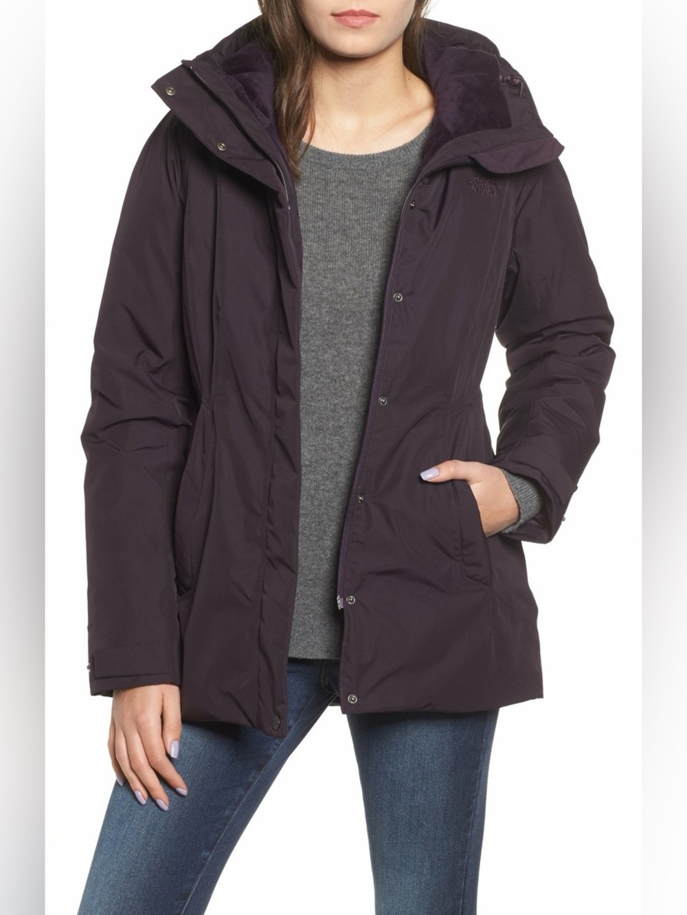 The North Face Womens Toastie Coastie Parka Black Jacket 550 Dryvent Waterproof